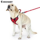 Soft Padded Handle Dog Harness With Front & Back 2 Leash Attachments and Easy Control Handle