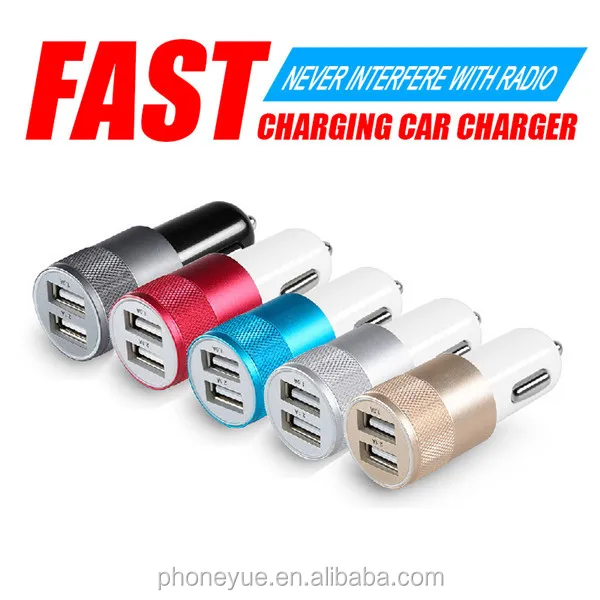 2017 Factory Wholesale Aluminum Alloy Dual 2 USB Port Phone Car Charger With LED Indicated Light, Black;silver;gold;blue;red
2017 Factory Wholesale Aluminum Alloy Dual 2 USB Port Phone Car Charger With LED Indicated Light, Black;silver;gold;blue;red