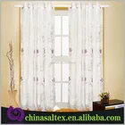 HOME TEXTILE 100% Polyester Embroidery (Emb) Design Sheer Voile Fabric Ready Made Curtains