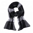 Autumn and winter new long plaid 100% cashmere scarf shawl