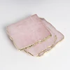 Wholesale Natural crystal rose quartz slice pink coasters for home usage and crafts