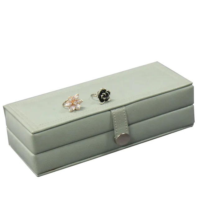 custom made pu leather jewelry gift box for ring