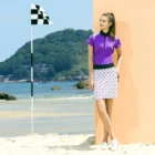 New Design Custom Sublimation Short Sleeve Ladies Golf Long Dress and Comfortable Breathable Golf Polo Dress for Girls