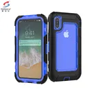 Saiboro Detachable Anti-shock 360 Degree Full Cover Heavy Duty Phone Case Cover For Iphone x Holster Belt Clip Case