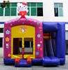 Kids Inflatable Jumping Bouncer Hello Kitty Inflatable Bounce House With Slide Combo
