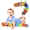 Baby Toys Musical Stuff Caterpillar With Ring Bell Cute Cartoon Animal Plush Doll Early Learning Educational Kids Toys