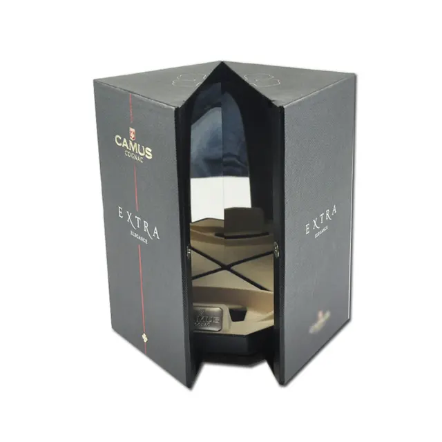 high quality brandy whisky wine packaging unique paper gift box