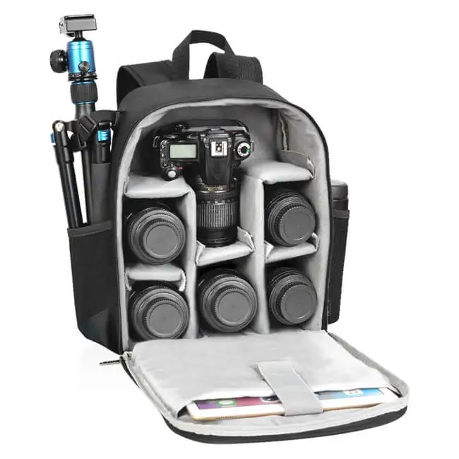 Camera Bag Digital Dslr Bag Waterproof Shockproof Breathable Camera Backpack For Nikon Canon Sony Small Video Photo Bag, Black
Camera Bag Digital Dslr Bag Waterproof Shockproof Breathable Camera Backpack For Nikon Canon Sony Small Video Photo Bag, Black