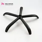 black powder coating five star metal bases cheap price mesh chair iron leg