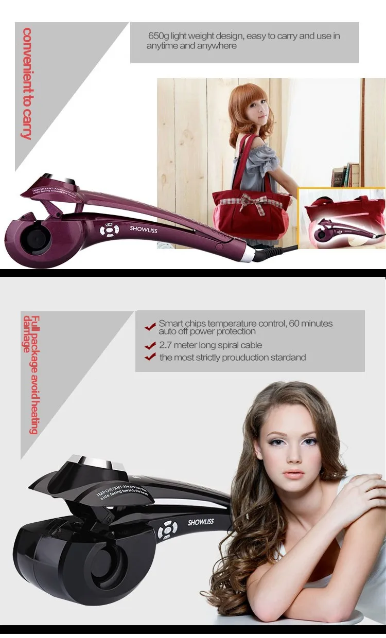 2017 lcdディスプレイ自動ヘアカーラー機ポータブルミニ液晶デジタル髪カーラーce承認されたプロのヘアサロン機器 問屋・仕入れ・卸・卸売り