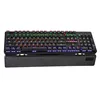 Personalized Wired Led Rainbow Running Backlit Mechanical Gaming Keyboard for Desktop