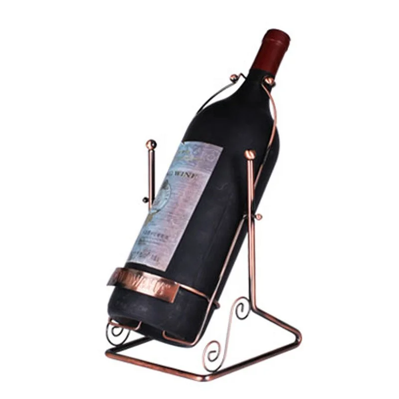 3L 5L Custom Size Cradle Wine Holder Iron Whiskey Wine Water Bottle Cradle with Gold Color