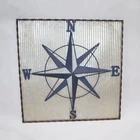 2019 new design Corrugated galvanize Metal compass frame Wall Decor