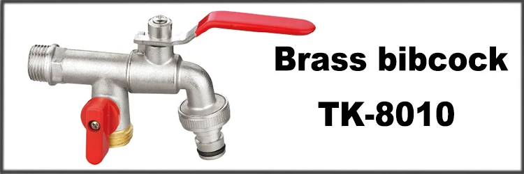 TMOK Garden hose tap 1/2'' BSP ball valve with metal snap Fitting fits Hozelock