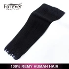 Russian remy silk straight hair PU glue virgin tape skin weft seamless hair extensions