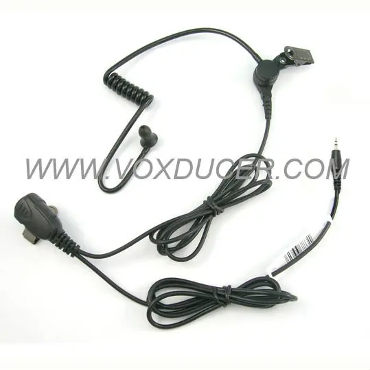 [EB1802-CB]Earpiece with bread PTT black tube invisible hidden for Cobra walkie talkie RHINO110