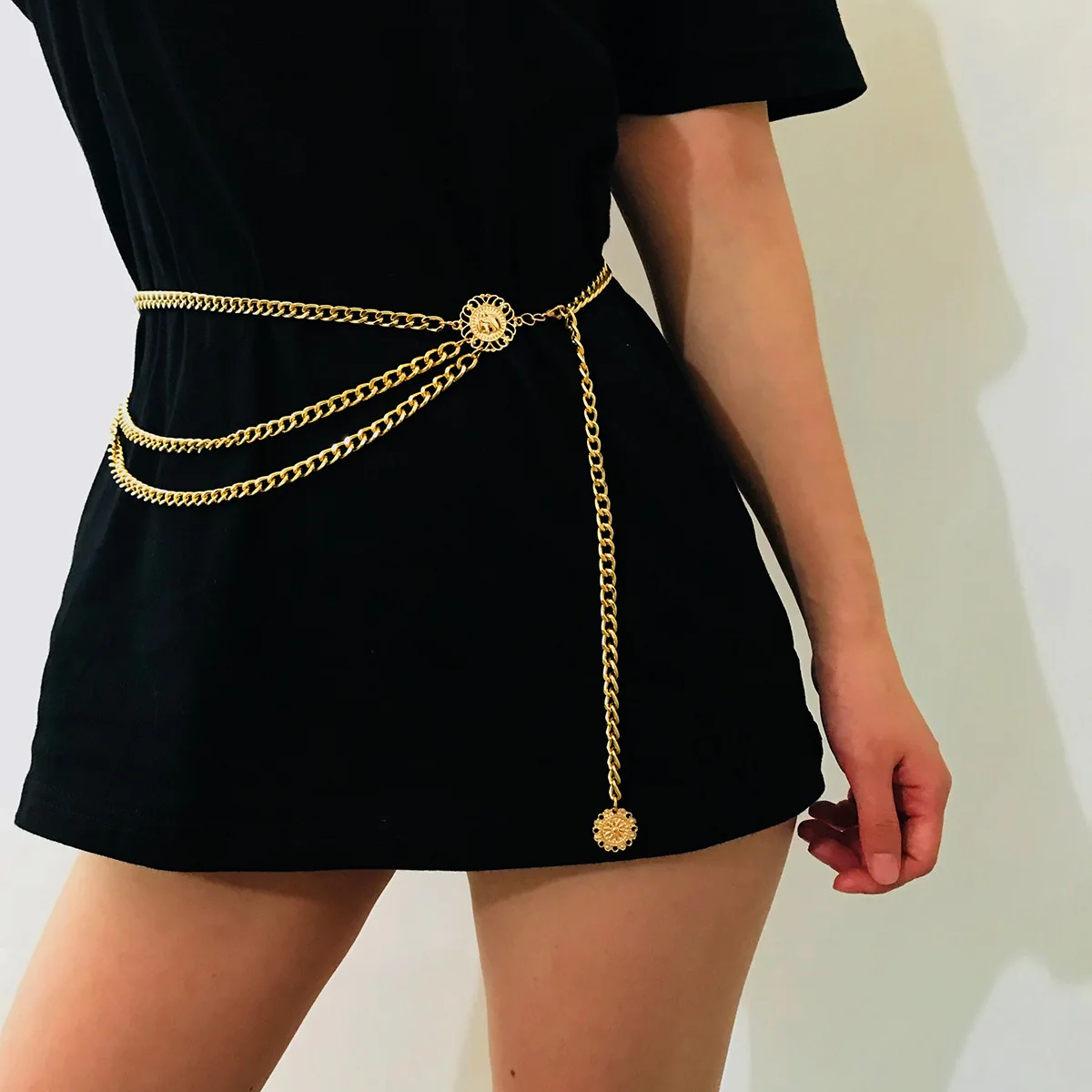 cheap price fashionable layered body chain gold waist chain belly chains mascot costume jewelry accessories yiwu cheap jewellery