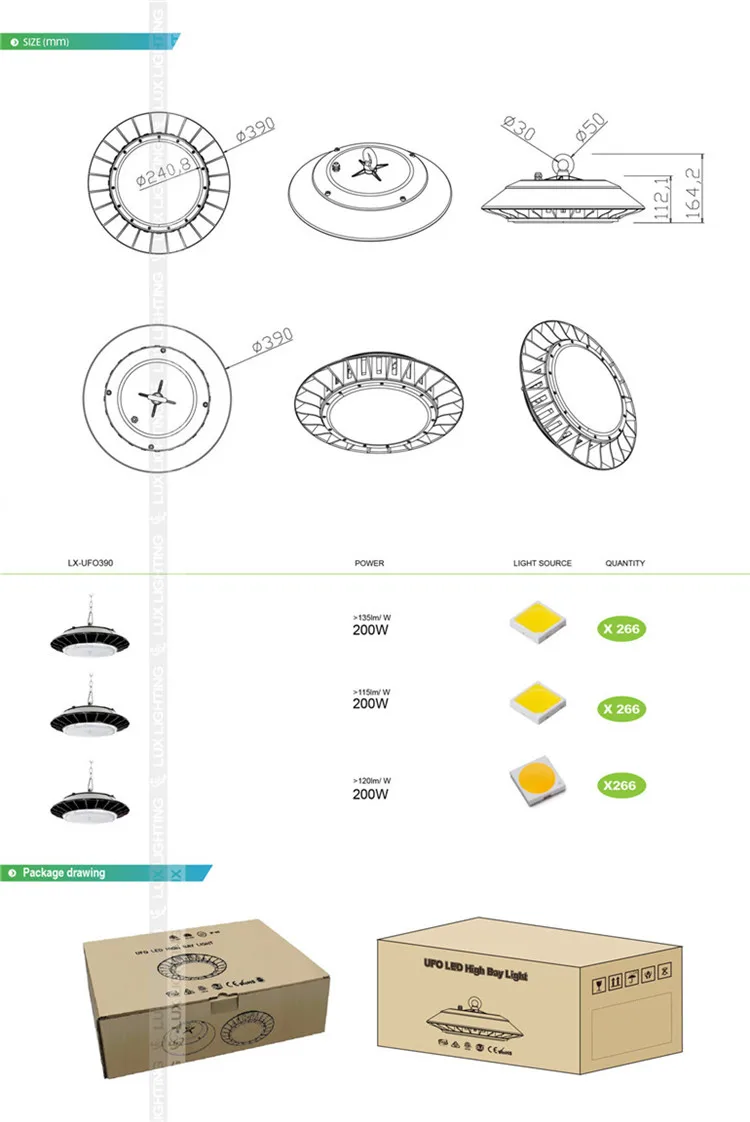smart control 200W led UFO wifi control zigbee control highbay lighting - ANKUX.COM