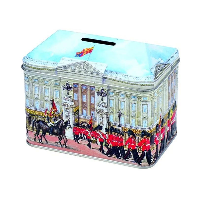 large tin can money box