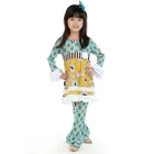 korean clothes flutter skirt autumn sets boutique outfits wholesale western clothing for kids