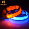 Hot sale factory direct price new design nylon webbing led dog collar 2017 best pet products amazon selling for dogs