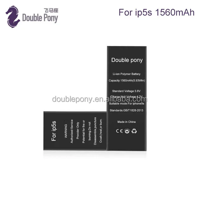 Grade AAA Quality 0 Cycle Real Original Capacity 1560mAh Battery for iPhone 5s guangzhou china mobile phone battery factory