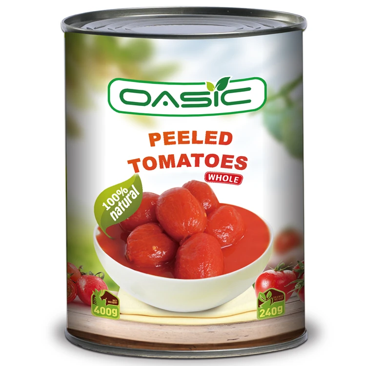 Консервированные помидоры очищенный Олово томатный очищенный