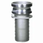 SS hose shank adaptor cam and groove in pipe fittings