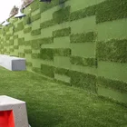 100% Fresh Plastic Turf Natural Looking Artificial Plants for Green Wall