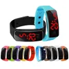 12colors cheap price black mirror face silicone led digital watch