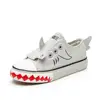 Children Animal Printed Canvas Shoes Lace-less Casual Shoes