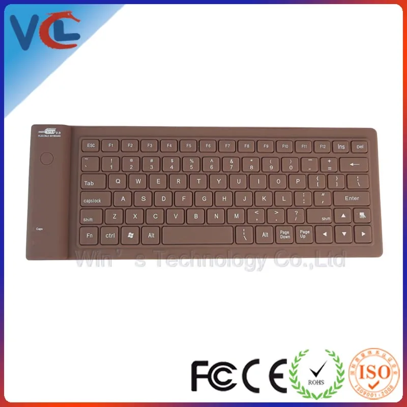 Colorful Bluetooth Medical Silicone Keyboard VMK-17
