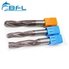 BFL Solid Carbide 3 Flute Roughing Milling Tools , Coated For Steel Milling
