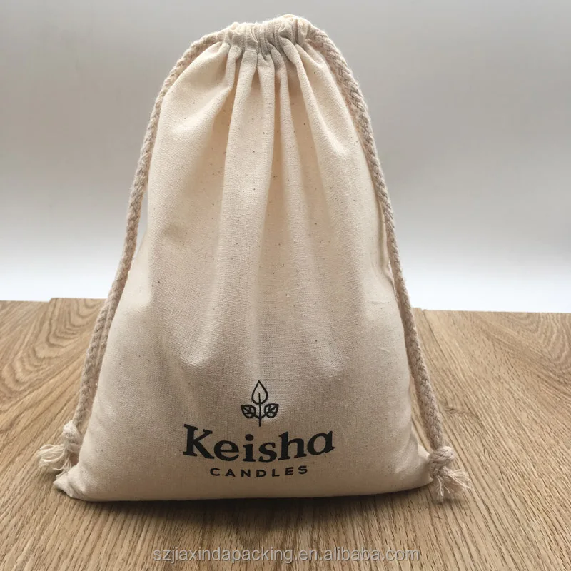 cotton packaging bag for candle