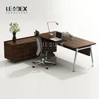 latest design hot sale manager desk with alum frame