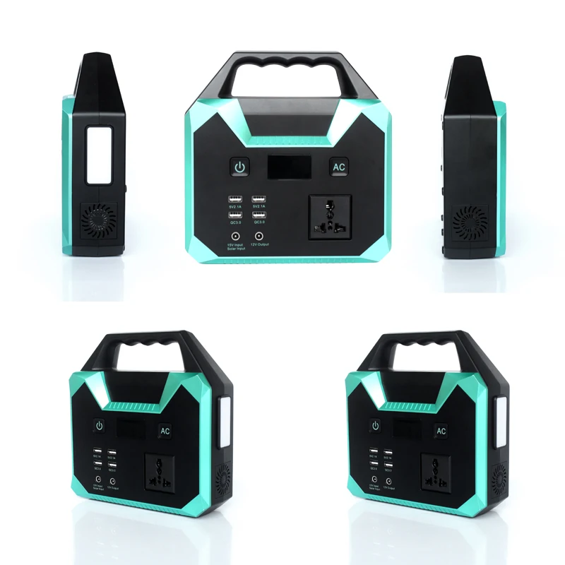 Portable power generator AC 100W 200W 300W 500W 1000W 220v outdoor power bank station 110v USA EU charger mini solar power bank - ANKUX.COM