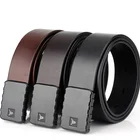High End Outdoor Full Grain Leather Tactical Easy Quick Release Double Hook Buckle Belt