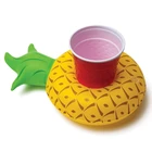 PVC Inflatable Pineapple custom cup holder plastic Inflatable drinking games wine Coffee Beverage Beer Can Drink holder