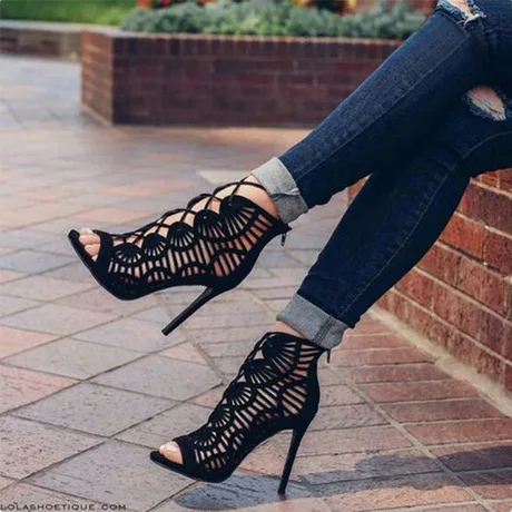 CY-01 summer 2019 latest fashion sexy Rome style Hollow out fish mouth sandals with straps Spaghetti High heels for women, Black
CY-01 summer 2019 latest fashion sexy Rome style Hollow out fish mouth sandals with straps Spaghetti High heels for women, Black