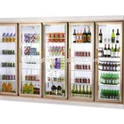 Commercial beverage display cooler/drinks display fridge/supermarket display refrigerator