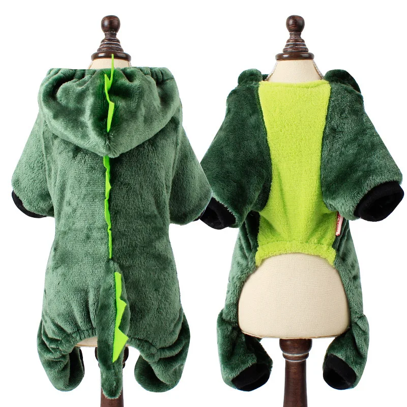 Dog Clothes Winter Customized Green Dinosaur Dog Costumed traje para cachorro
Dog Clothes Winter Customized Green Dinosaur Dog Costumed traje para cachorro