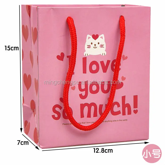 custom logo wholesale handmade craft small paper gift bag