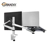 Height Adjustable Vesa Dual Monitor Holder Mount Arm laptop Stand 13-27" Desk Monitor lcd tv shelf mounted brackets