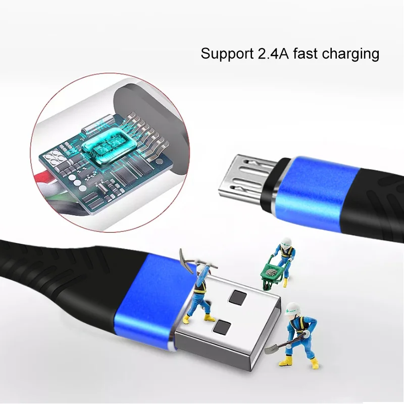 Mermaid Modeling 2.4A Pure Copper High Speed Charging Usb Cable Data Cable Wire Electrical - ANKUX.COM