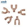 Fully stocked copper Y type tee copper pipe fitting tee suppliers Y tee pipe fitting
