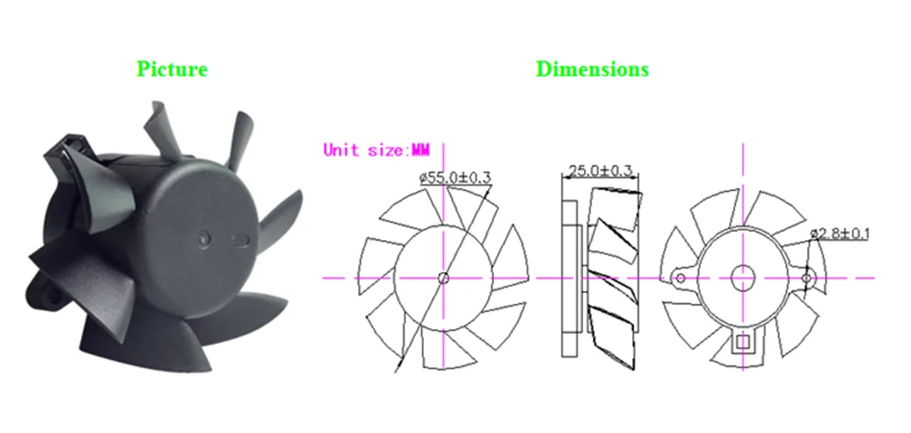Axial Flow Fans, 6025, 12V, 24V, Brushless - detail 2