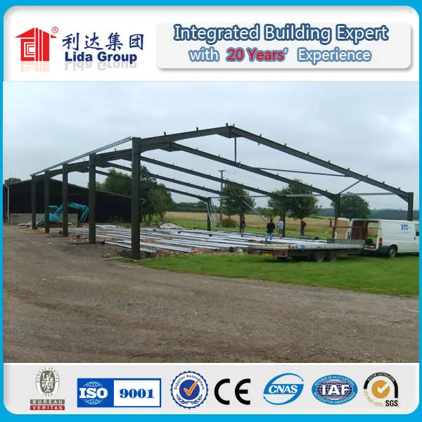 fabricated carbon high quality portal frame steel structure warehouse
