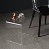 Creative sofa small side table household light luxury transparent acrylic tea table acrylic stool