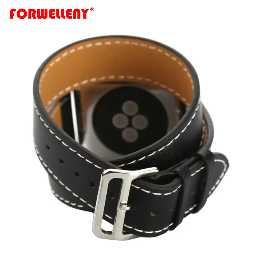 Leather Band Double Tour Bracelet Leather Strap Replacement Watchband for Apple Watch Series 1 2 3 4 38mm 42mm
Leather Band Double Tour Bracelet Leather Strap Replacement Watchband for Apple Watch Series 1 2 3 4 38mm 42mm