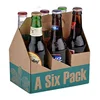 hot selling 6 pack beer carrier carton cheap 2 can pack customized carrier box craft paper